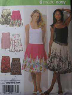 Misses Skirts Pattern 4236~Slim,Full,Half Circle Skirt  
