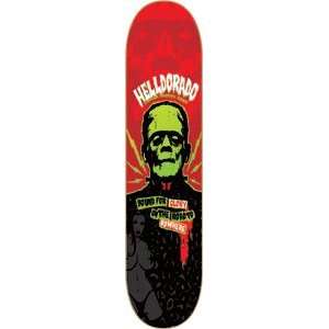  Helldorado Rock & Roll Skateboard Deck   8.5 Red: Sports 