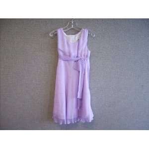  Girl Dress Rose w/Pink Belt & Hem Size 4 