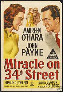 Miracle on 34th Street (1947) Original One Sheet!  