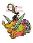 DISNEY TINKER BELL FLYING 2 SIDED SILVER TONE CHARM