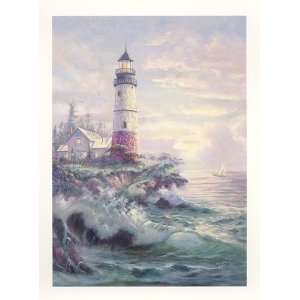  Carl Valente Lighthouse Cove 5x7 Poster Print