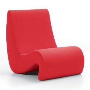  Amoebe Lounge Chair by Verner Panton Color: Matt Blue: Home & Kitchen