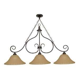  Nuvo 60/2402 Moulan 3 Light Chandeliers in Copper Bronze 
