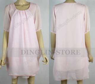   selection white black pink materials chiffon size compare the detail