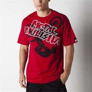  Metal Mulisha Stunt T Shirt   2X Large/Red Automotive