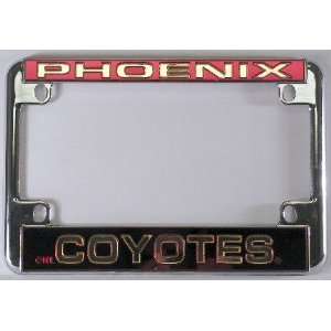   NHL Chrome Motorcycle RV License Plate Frame: Sports & Outdoors