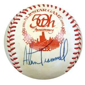  Alan Trammell Autographed 1983 All Star Game Baseball PSA 