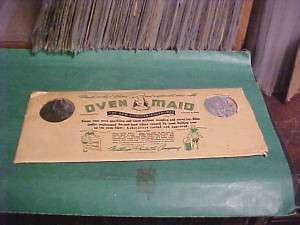 1947 OVEN MAID DISPOSABLE OVEN LINER PACKET WITH LINERS  