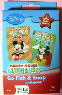 DISNEY MICKEY MOUSE CLUBHOUSE CARDS GAMES SET   NICE!  