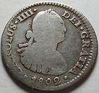 1802 COLONIAL MEXICO, Silver Real KING CHARLES IV Mexico City Mint