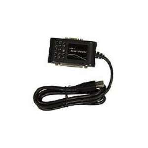  USB Serial Parallel Adapter Black.: Electronics