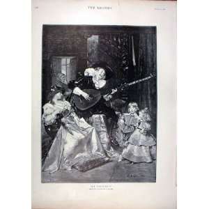  La Sarabande By Roybet 1896 Fine Art Antique Print