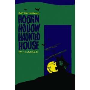  Hootin Hollow Haunted House 12x18 Giclee on canvas