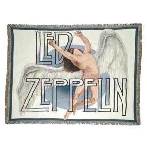  Led Zeppelin Blue Angel Throw Blanket