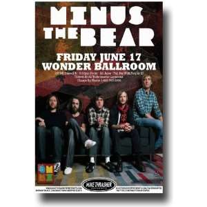 Minus the Bear Poster   Concert Flyer   Omni Tour 2011 