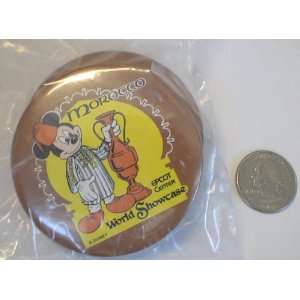  Vintage Disney Button : Wdw Morocco Mickey Mouse 