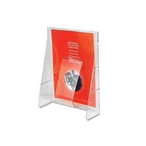 designed for magazines, pamphlets and brochures. Clear holder is break 