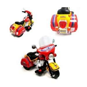   Red Police Tricycle with Electric Motor 