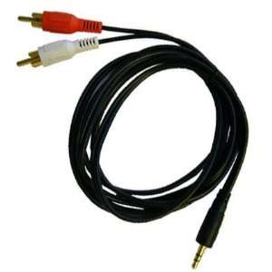 STEREO MINI 3.5MM TO DUAL RCA AUDIO CABLE / MINI 3.5MM TO TWO RCA PLUG 