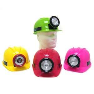   Lime Green Construction Miner Hat with Light: Everything Else