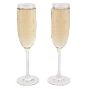  Personalized Mr & Mrs Flutes   Tableware & Party Glasses 
