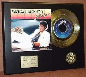 MICHAEL JACKSON GOLD 45 RECORD LIMITED EDTION DISPLAY  