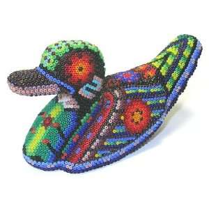  Duck ~ 5.25 Inch Huichol Bead Art