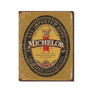  Michelob Beer Logo Distressed Retro Vintage Tin Sign: Home 