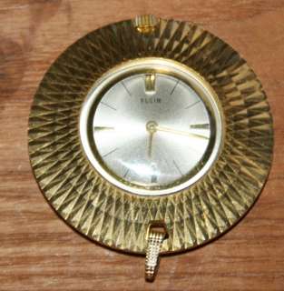 Vintage Elgin Deco Look Ladies Etched Pendant Necklace Watch  