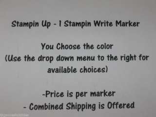 Stampin Up 1 Write Dual Tip Marker Older Style Retired  
