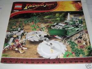 LEGO 7626 Indiana Jones Jungle Set Instructions ONLY  