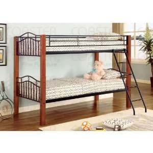  Wood and Metal Bunk Bed   Coaster Co.: Home & Kitchen