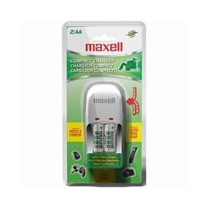  Maxell Compact Usb Charger W/ 2 X Aa Pre Charged Nimh 