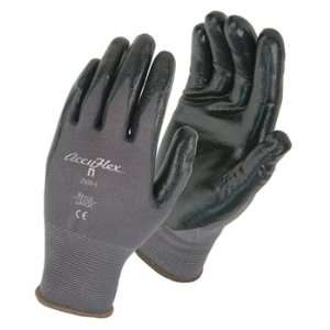   Nitrile Solid Coated Palm Nylon Knit Gloves   Mediu