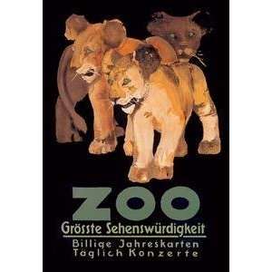  Vintage Art Zoo Grosste Sehenswurdigkeit   01193 9