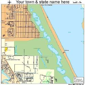  Street & Road Map of Indian River Estates, Florida FL 
