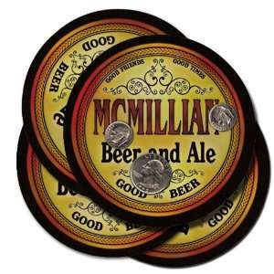  MCMILLIAN Family Name Brand Beer & Ale Coasters 