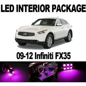 Infiniti FX35 FX50 2009 2012 PINK 14 x SMD LED Interior Bulb Package 