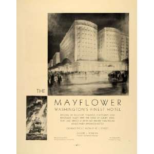  1930 Ad Washington Mayflower Hotel Daniel J. OBrien 