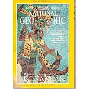 National Geographic Magazine February 1995 Maya Masterpiece Bonampak