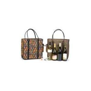  Swanky 4 Bottle Wine and Beverage Insulated Carrier Bag 