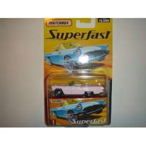  2005 Matchbox Superfast 1957 Ford Thunderbird Pink #1 