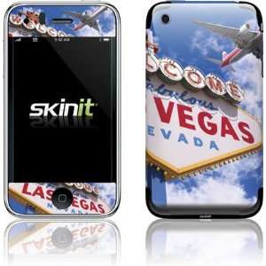 Vegas Airplane Flying over Welcome Sign Vinyl Skin for Apple iPhone 