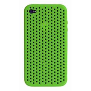 Apple iPhone 4 * Soft Silicone Case * Breathable Mesh * (Green) 16GB 