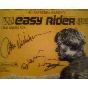 Autographed 3x Easy Rider Record Album Lp Hand Signed By Peter Fonda 