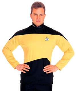 Star Trek Next Generation Gold Shirt Halloween Costume  