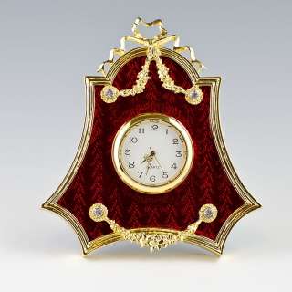 Faberge Red Enameled Clock Frame, Faberge Frames  