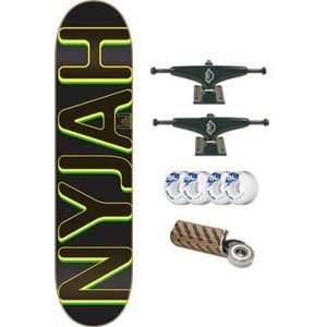 Skateboard Nyjah Bold Jamrock   7.5 Black w/Mini Logo Wheels 