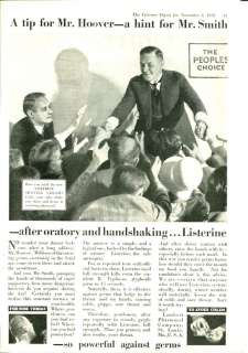 Lot of 1924 1928 LISTERINE Antiseptic Vintage Ads   5  